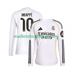 Maillot/Tenue Real Madrid Kylian Mbappé 10 Domicile 2025/2026 Manche Longue